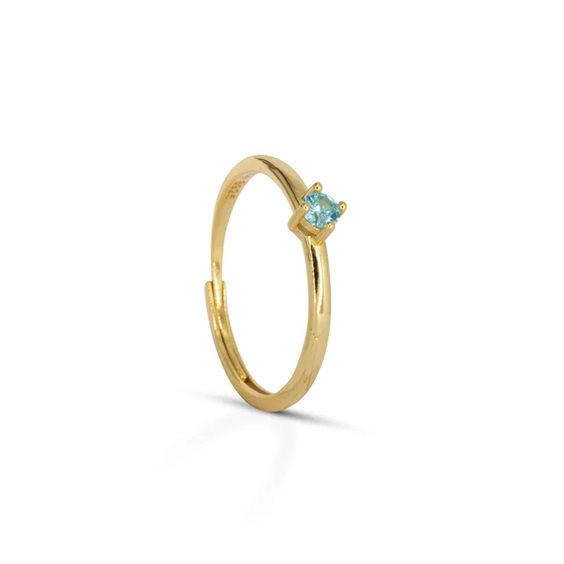 Anillo Dilvdò Mujer Solitaire in Plata Zircone ANSOLOAZ3 - ANSOLOAZ3